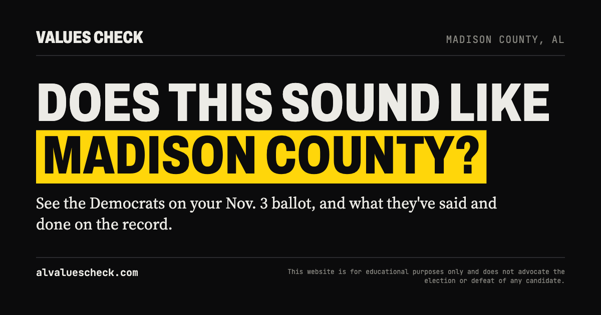 About | Madison County Values Check